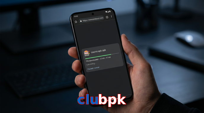 Main screen of Clubpk apk page for PK players