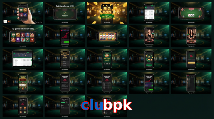 Main screen of Clubpk bet page for PK players